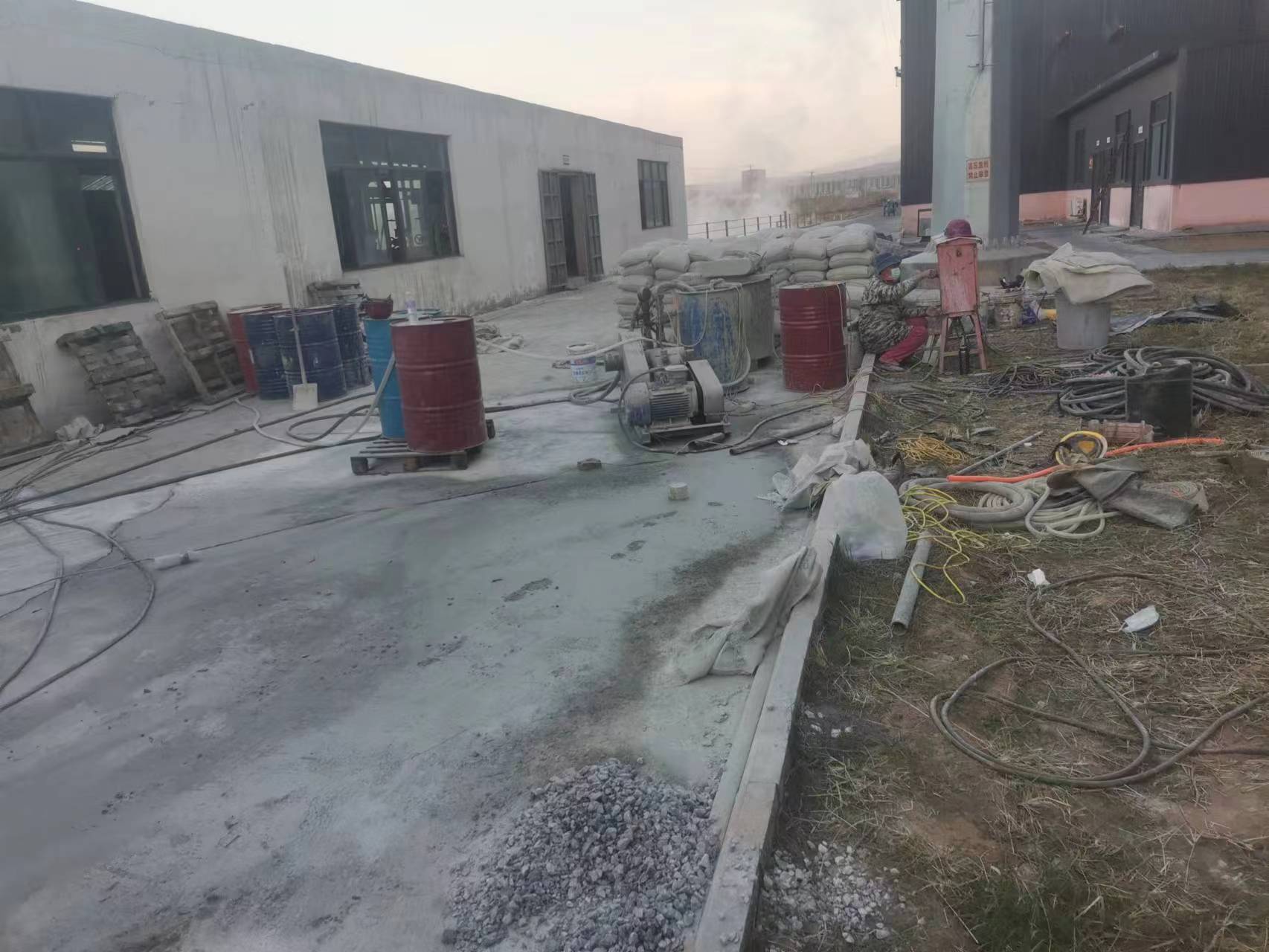 集贤厂房地基沉降注浆